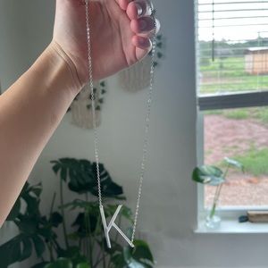“K” necklace
